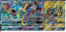 Pokemon GX 3 Card Lot with Gyarados & Tapu Koko Full Art NM