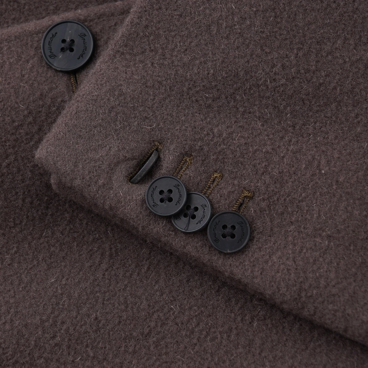 Drumohr F/W 24-25 Soft Textured Garment-Washed Wool Overcoat 40R (Eu50) Coat NWT - product detail image 6