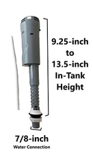 Drake Universal Toilet Fill Valve with Adjustable Water Height By NuFlush