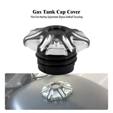 CNC Gas Cap Fuel Oil Tank Cover Fit For Harley Sportster Softail Road King Dyna