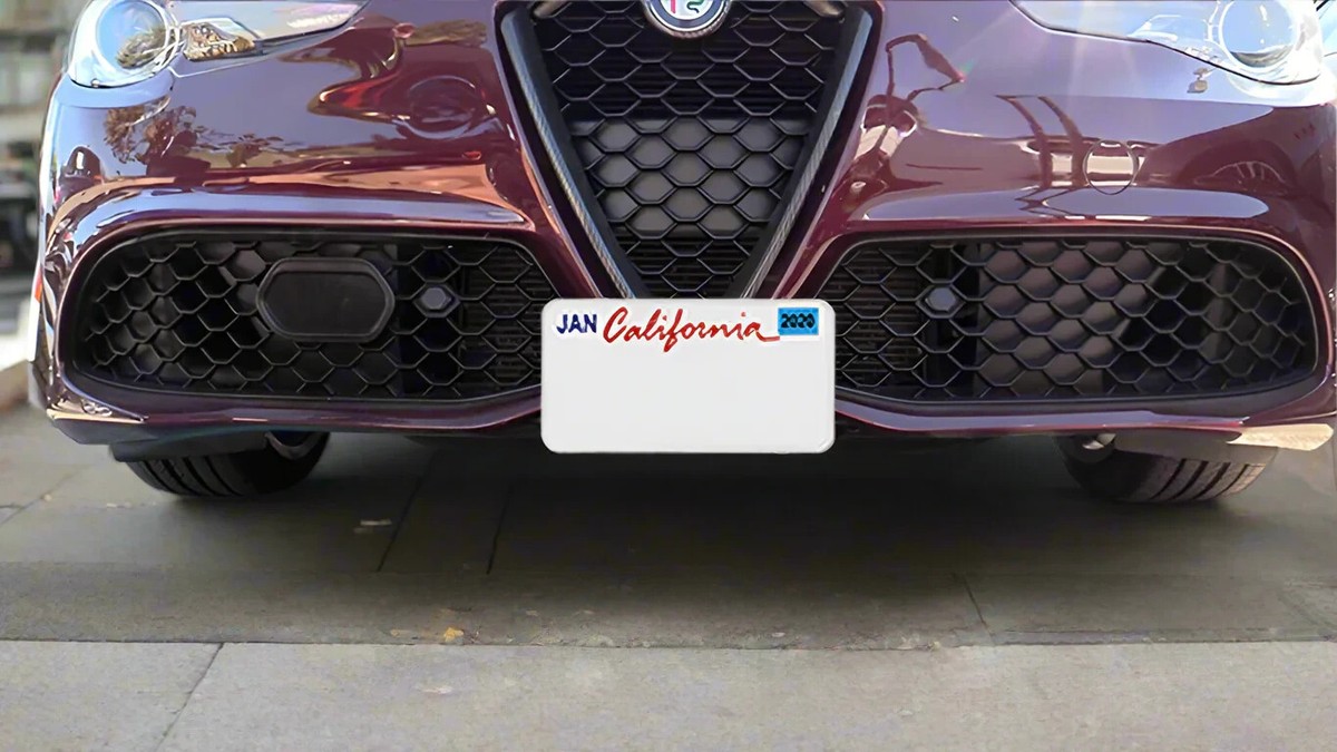 Quick Release Front License Plate Holder Bracket for 2019-2023