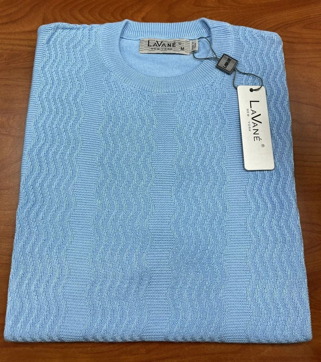 Light blue short shop sleeve sweater