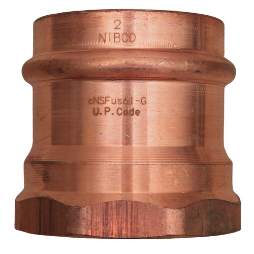 NIBCO 2 Inch Copper Press X Female Adapter Leak Detection PC603 9026150PC
