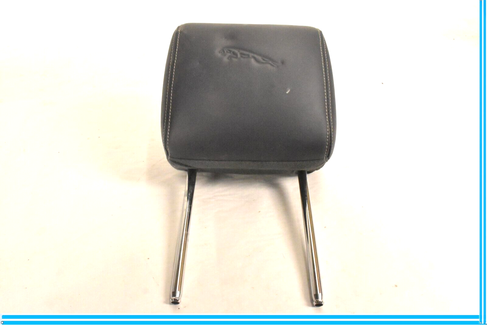 201018 JAGUAR XJ FRONT LEFT DRIVER SIDE SEAT HEADREST LEATHER BLACK