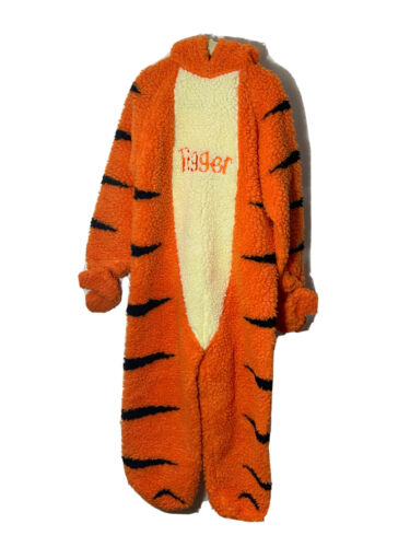 VINTAGE "THE DISNEY STORE" TIGGER COSTUME WITH SOUND BUTTON 4T-6T Plush Orange - Picture 1 of 11