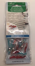Clover 3188 Mini Wonder Clips-Red & Blue 20pcs. NEW