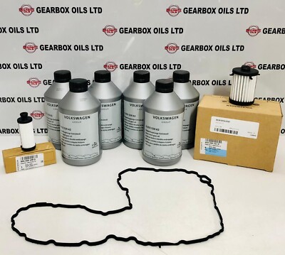 GENUINE AUDI VW 0CK 7 SPEED AUTOMATIC GEARBOX FILTERS GASKET OIL 6L SERVICE KIT