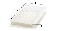 MANN-FILTER CUK 5366 Filtro aria cabina - Filtro Antipolline con Carbonio attivato - per Autovetture + veicoli commeriali