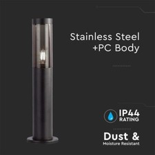 PALO LAMPIONE DA GIARDINO IN ACCIAIO INOX 