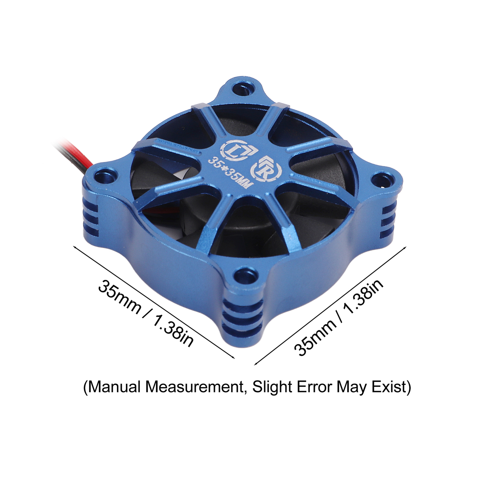 Motor Cooling Fan 35x35mm Aluminium Alloy Fast Cooling RC Car ESC Cooling Fa HGF