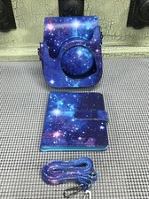 Instax Mini 11 Blue / Purple Galaxy Themed Camera Bag And Photo Album