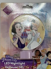 Disney Ultimate Princess Night Light Plug in LED Rotary Shade Lamp Bedroom New