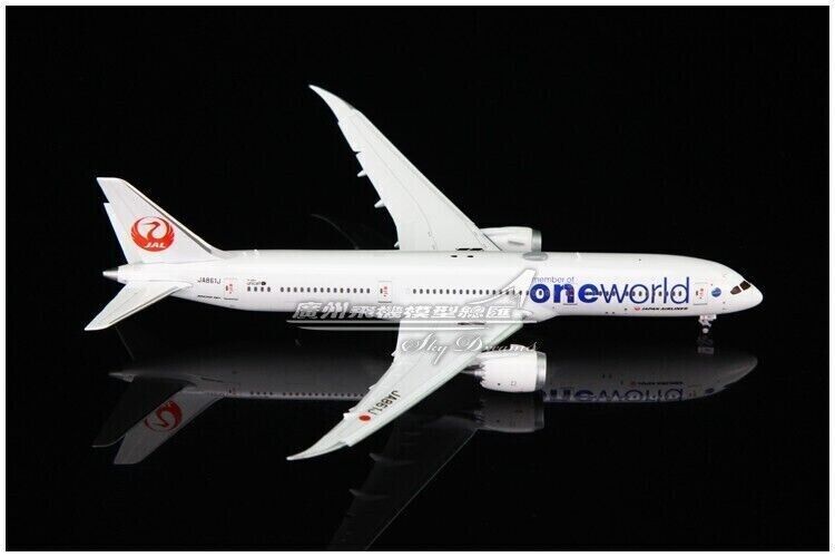 1:400 JC Wings JAPAN AIRLINE Oneworld BOEING 787-9 Plane Flap Down