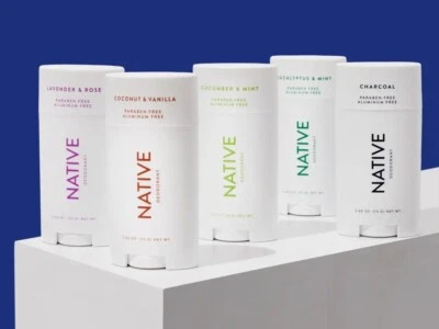 Native Deodorant Variety Scents Natural, Vegan, Gluten Plastic & Cruelty Free