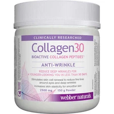 Webber Naturals Collagen30® Bioactive Collagen Peptides 2500mg Clinical 150g NEW