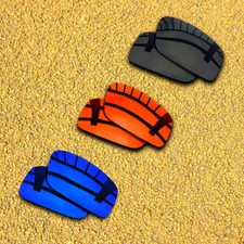 3 Pairs Lenses Replacement for-Spy Optic Logan Polarized-Black Red Violet Blue