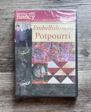Embellishment Potpourri Sewing with Nancy Zieman Elaine Waldschmitt DVD - NEW
