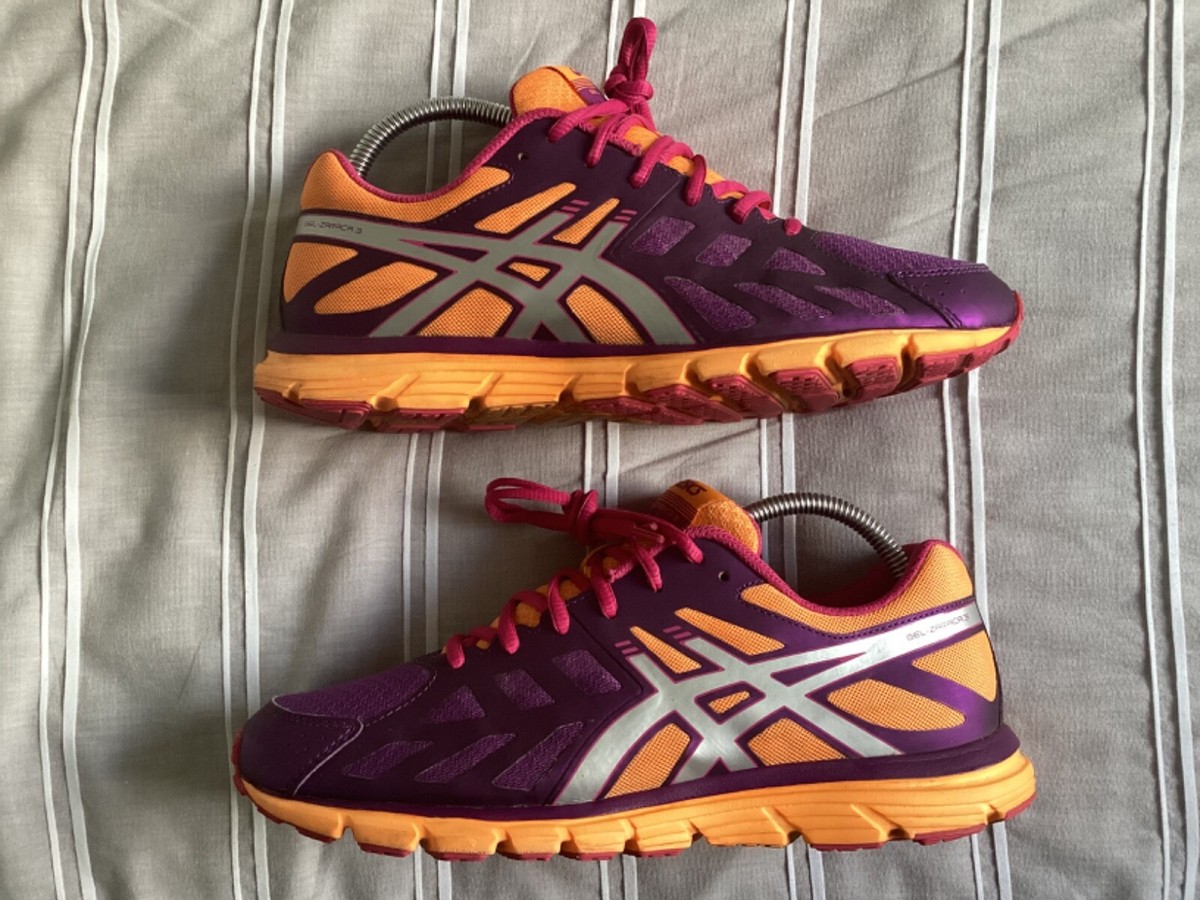 ASICS GEL ZARACA RUNNING TRAINERS UK EUR US PURPLE