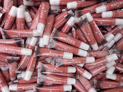 Lot Of 100  Burt's Bees Moisturizing Lip Shine Peachy 013 - 100% Natural 0.5 Oz