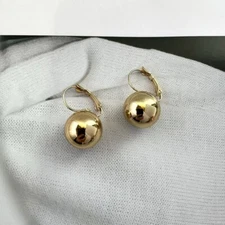 Gold Ball Dangle Drop Earrings for Women