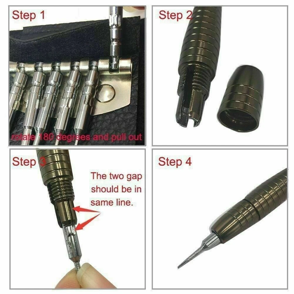 25 Mini Screwdriver Set Bits Multi Small Precision Hex Torx Star Repair Tool UK - Image 2 of 4