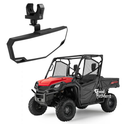 For Honda Pioneer 1000 1.75''-2'' UTV Rear View Side Center Mirror Black Upgraded