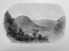 REVOLUTIONARY WAR BATTLES FORT CLINTON MONTGOMERY ~ Old 1857 Art Print Engraving