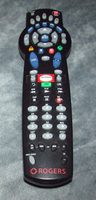 Rogers 1056B03 Universal TV Remote Control Black Fast Shipping