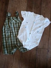 NEW Gymboree Gecko 2 Piece Outfit Shorts Coverall andBodysuit size 18-24 Month