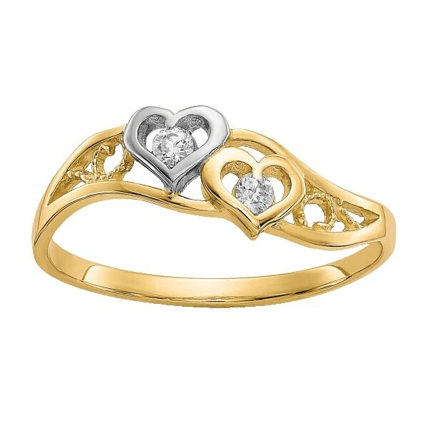 Anillos de moda cóctel de corazón