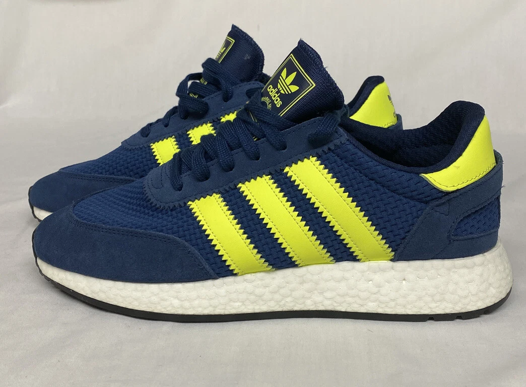 Adidas Originals I-5923 Mens Running Shoes Navy/Volt Yellow-Size 10 | eBay