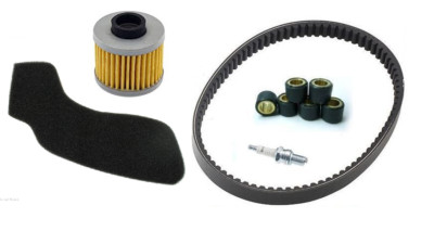 Kit Révision Courroie Galets Filtre Bougie Pour Yamaha MAJESTY 125 (2007) - Neuf