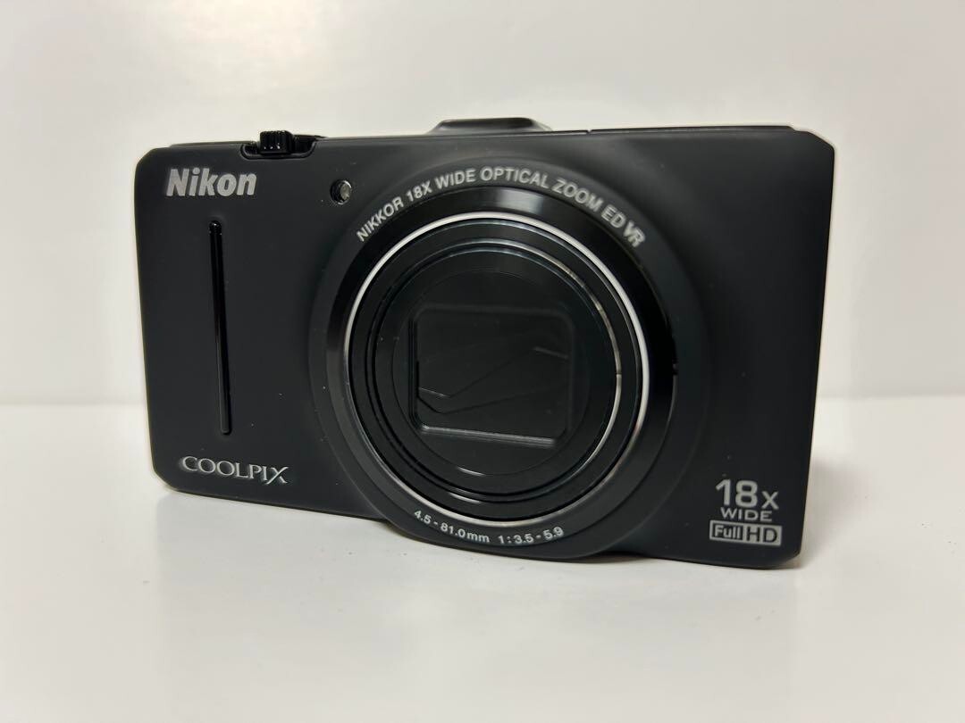 Nikon Coolpix S9300 Digital Camera 16.0MP Black From JAPAN / Good