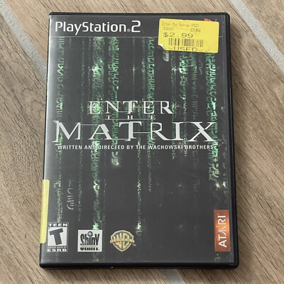 Enter the Matrix (Sony PlayStation 2, 2003) PS2 Black Label Complete & Tested!!!