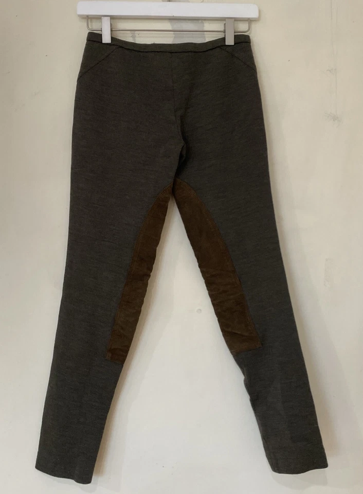 EMILIO PUCCI Mezcla de Lana con Piel de Becerro Leggings Pantalones de Montar Talla 8 Foto 3 de 4