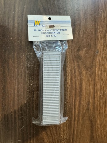 Contenedor cubo alto Walthers escala HO sin decorar 40’ 933-1700 - nuevo en paquete | Zustand: New