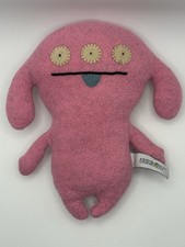 Uglydoll Peaco Pink Three Eyes 8  Plush Stuffed Monster 2005