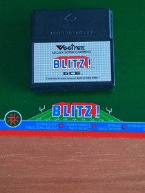 Blitz! Football-Vintage Vectrex Game Cartridge-1982 Video Game w/ Screen Overlay