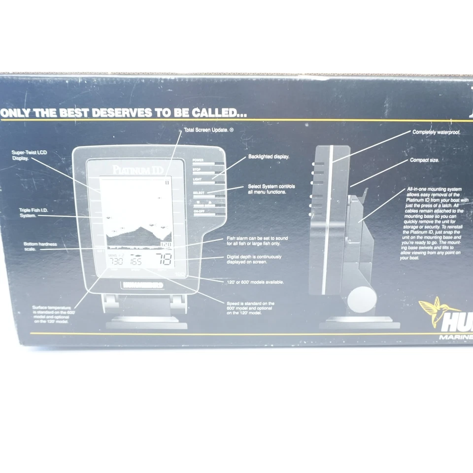 ISSUE* Humminbird Platinum ID PTM 600 Portable Fish Finder - Image 4 of 4
