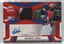 2023 Elite Extra Edition DPL Material Signatures Red 3/49 Diego Ortiz Auto 0bz
