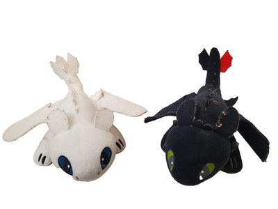 How To Train Your Dragon Toothless Night Light Fury Plush Stuffed Lot Dreamworks