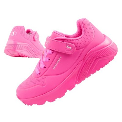 Skechers Uno Lite Kinder Mädchen Sneaker Turnschuhe Freizeit Sportschuhe Pink