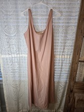Betsy's Things Pink Sleeveless Nightgown Slip dress Midi Womens Size 14 vintage
