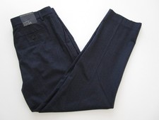 Mens Banana Republic Pants Virgin Wool Flannel 120s dark blue fit 32x30
