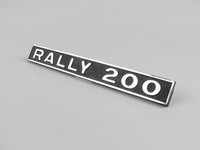 Schriftzug Rahmen Hinten -OEM QUALITÄT- Vespa Rally200 (Rechteck) - Vespa Rally2