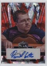 2025 Leaf Metal Auto Red Crystals 3/3 Daniel Cates #A-DC1 Auto 0b2