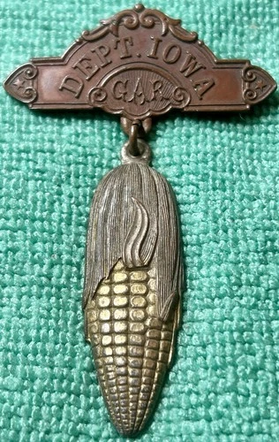 1892 - Grand Army of the Republic (GAR) Dept. of Iowa - Genuine Encampment Medal