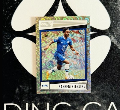 2022-23 Panini Score FIFA Soccer - Raheem Sterling Silver Swirl /25 - Chelsea