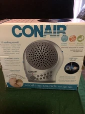 Conair Sound Therapy Sound Machine w/ 10 Soothing Sleep Sounds & Night Light
