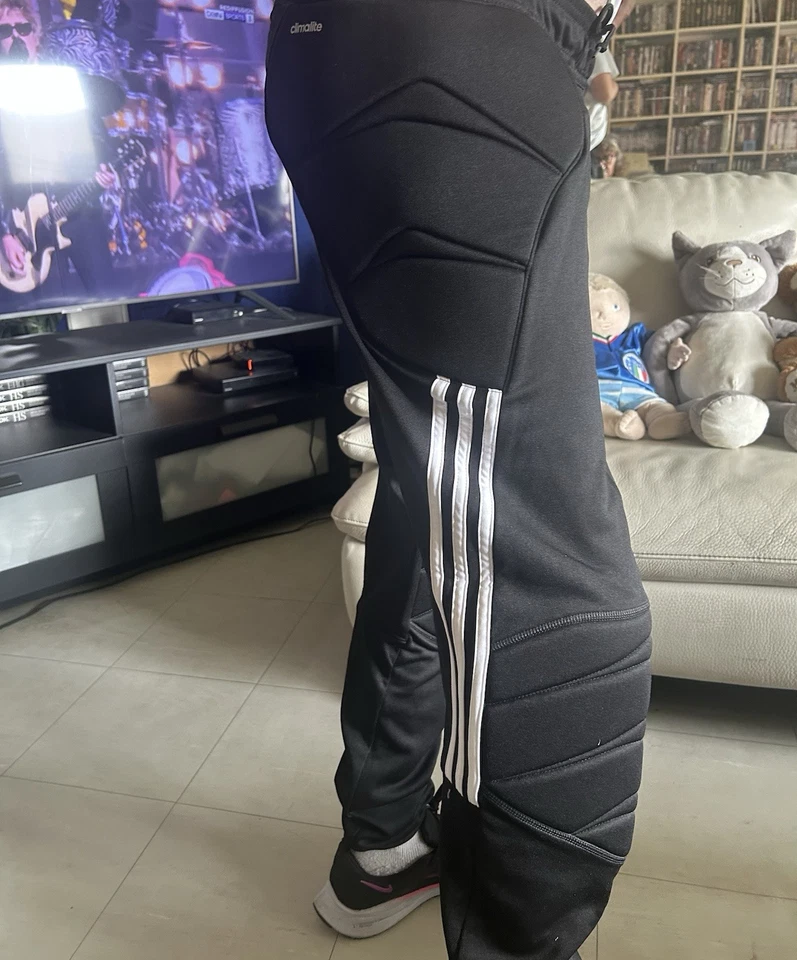 Pantalon Gardien De But Adidas Climalite Noir Renforcé Taille L Football - Photo 3/4
